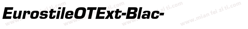 EurostileOTExt-Blac字体转换