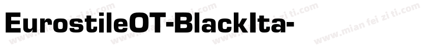 EurostileOT-BlackIta字体转换