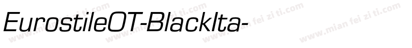 EurostileOT-BlackIta字体转换
