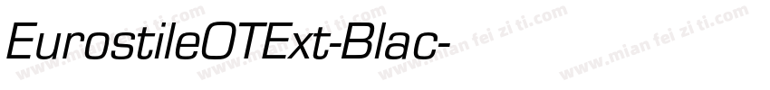 EurostileOTExt-Blac字体转换