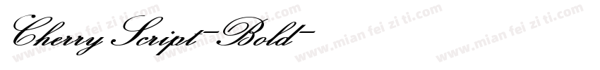 CherryScript-Bold字体转换