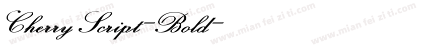 CherryScript-Bold字体转换