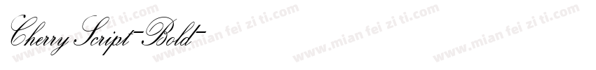 CherryScript-Bold字体转换