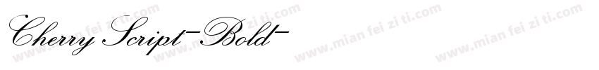 CherryScript-Bold字体转换