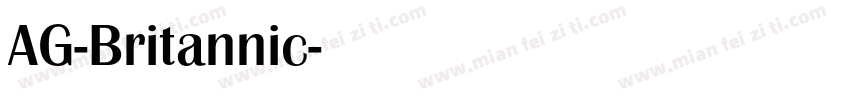 AG-Britannic字体转换