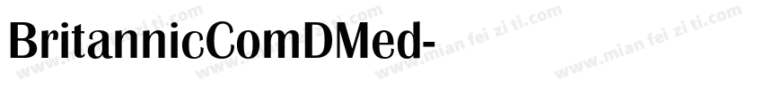 BritannicComDMed字体转换