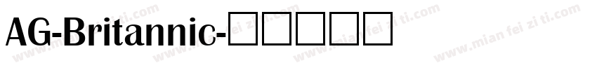AG-Britannic字体转换