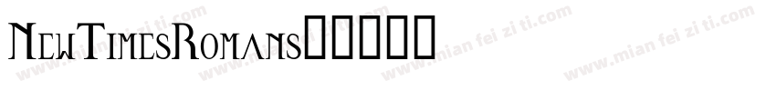 NewTimesRomans字体转换