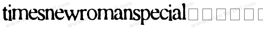 timesnewromanspecial字体转换
