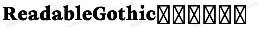 ReadableGothic字体转换