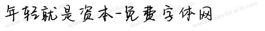 年轻就是资本字体转换