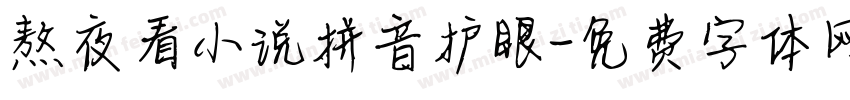 熬夜看小说拼音护眼字体转换
