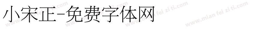小宋正字体转换