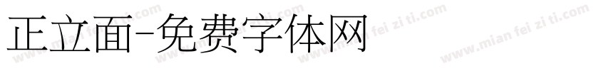 正立面字体转换