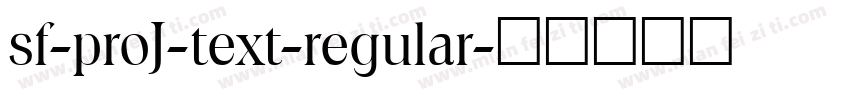 sf-proJ-text-regular字体转换
