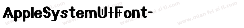 AppleSystemUIFont字体转换