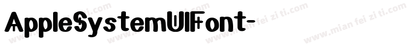 AppleSystemUlFont字体转换