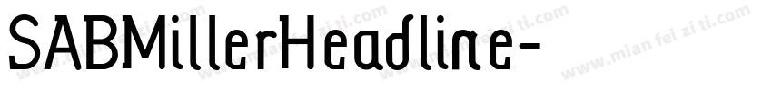 SABMillerHeadline字体转换