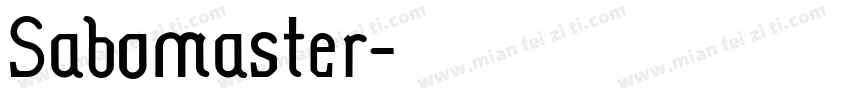 Sabomaster字体转换