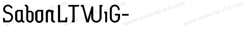 SabonLTW1G字体转换