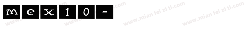 mex10字体转换