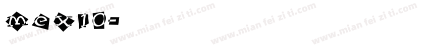 mex10字体转换