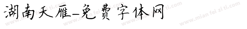 湖南天雁字体转换