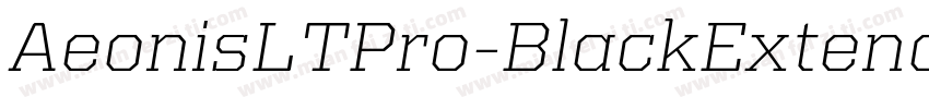 AeonisLTPro-BlackExtendedIt字体转换