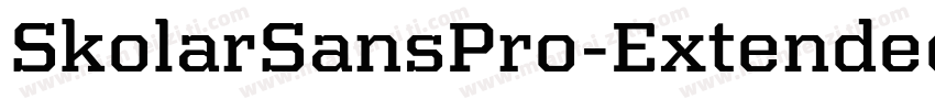 SkolarSansPro-ExtendedMedium字体转换