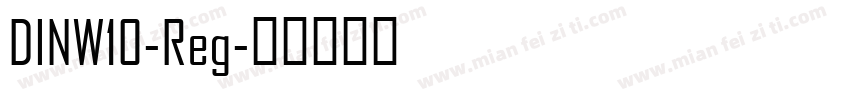 DINW10-Reg字体转换
