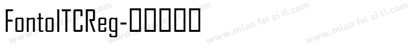 FontoITCReg字体转换