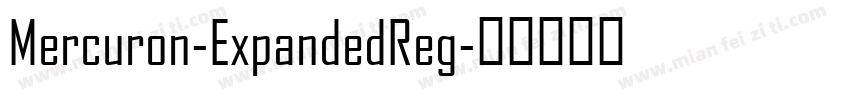Mercuron-ExpandedReg字体转换