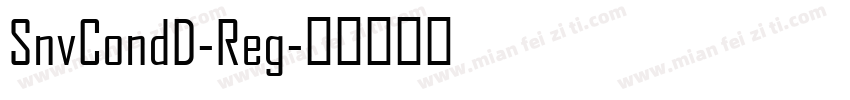 SnvCondD-Reg字体转换