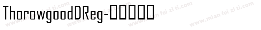 ThorowgoodDReg字体转换