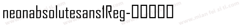 neonabsolutesans1Reg字体转换