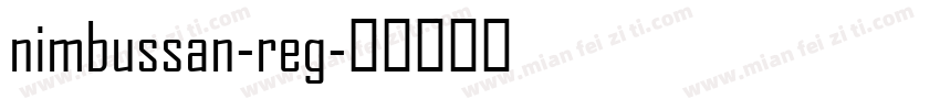 nimbussan-reg字体转换