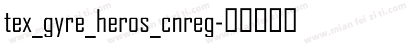 tex_gyre_heros_cnreg字体转换