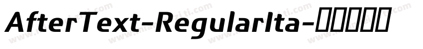 AfterText-RegularIta字体转换