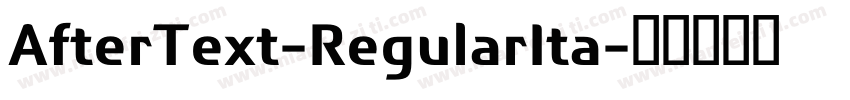 AfterText-RegularIta字体转换