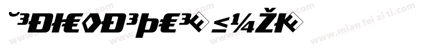 TradeMarker-Bold字体转换