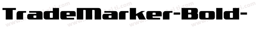 TradeMarker-Bold字体转换