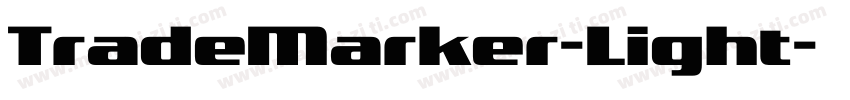 TradeMarker-Light字体转换