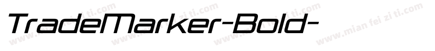 TradeMarker-Bold字体转换