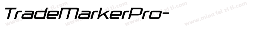 TradeMarkerPro字体转换