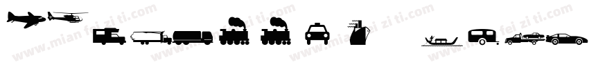 PFTraffic-Bold字体转换
