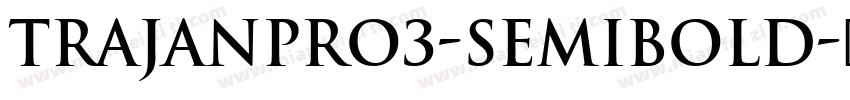 TrajanPro3-Semibold字体转换