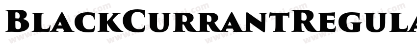 BlackCurrantRegular-R6x3字体转换
