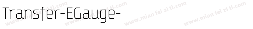 Transfer-EGauge字体转换