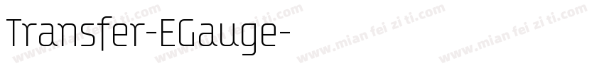 Transfer-EGauge字体转换