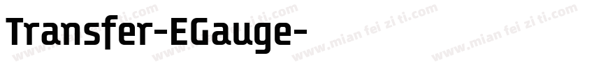 Transfer-EGauge字体转换